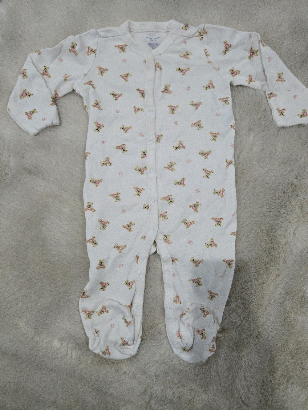 Ralph Lauren Baby Footed Sleeper – 9 Months